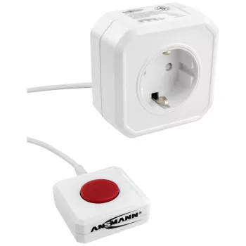 ANSMANN 1260-0002 πρίζα εξοικονόμησης ενέργειας λευκή βύσμα Schuko 1 τεμ.