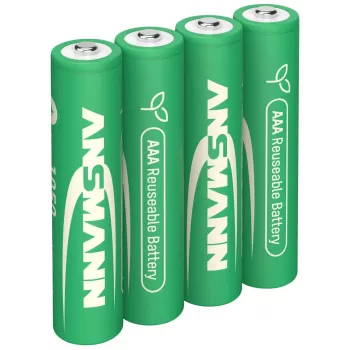ANSMANN 4 μπαταρίες τύπου 1050 Micro AAA 1,2 V NiMH επαναφορτιζόμενες (1321-0025)