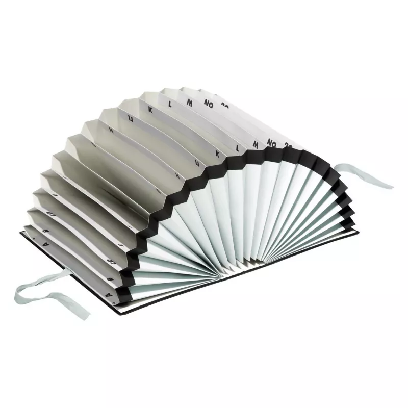 PAGNA Organizing Folder A4 Μαύρο 12 Θήκες 30 mm Ράχη 24211-04