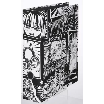 Falken Manga Black and White αρχειοθέτης με μοχλό 8,0 cm DIN A4