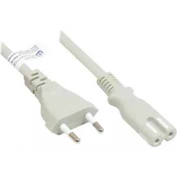 GoodConnections καλώδιο ρεύματος Euro βύσμα Euro τύπου C (ίσιο) σε C7/Euro 8 υποδοχή (ίσιο), Γκρι, 0,75 mm², 1,8 m, Good Connections® (P0370-GR018)