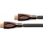 PYTHON καλώδιο High-Speed HDMI με Ethernet 4K2K/UHD, επιχρυσωμένες επαφές, OFC, πλεξούδα νάιλον, Μαύρο, 1 m, σειρά PYTHON (GC-M0015)