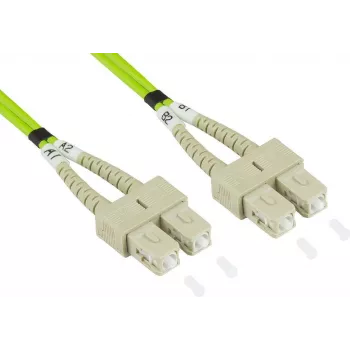 GoodConnections Alcasa LW-8075SC5 Καλώδιο Patch Οπτικής Ίνας 7,5 m LSZH OM5 SC Duplex Πράσινο
