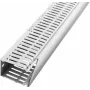LICATEC Terminal F 2000 κανάλι καλωδίων 100x80mm ανοιχτό γκρι RAL 7035 χωρίς αλογόνα 7384-1
