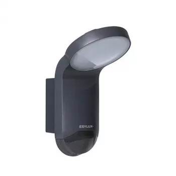 ESYLUX WILMA WL 100 OP LED προβολέας εξωτερικού χώρου 1000lm 4000K IP65 γραφίτης με ανιχνευτή κίνησης PIR