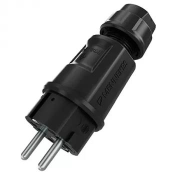 Mennekes SCHUKO-Βύσμα αρσενικό Μαύρο 2P+PE IP54 (152072)