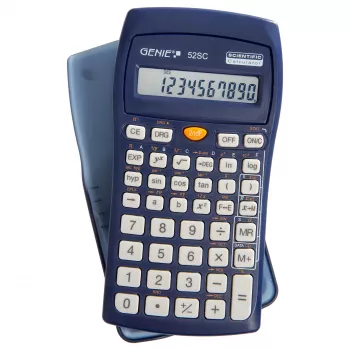 Genie 52 SC Επιστημονική αριθμομηχανή τσέπης, 10 ψηφία, 1 γραμμή, Μπαταρία, Navy