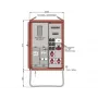 Walther-Werke Πίνακας διανομής WAV0170R1 44kVA Πεδίο μετρητή 2 RCDs Type B 9 MCBs 4