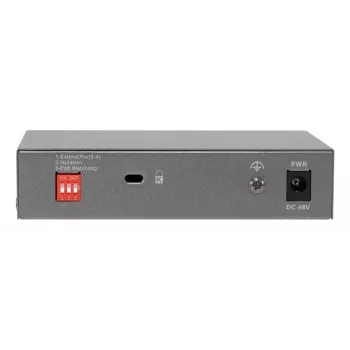 LevelOne GEP-0531 μη διαχειριζόμενο switch PoE+, 3x GE PoE+ (30W) + 1x Hi-PoE (60W), 60W budget, πλαστικό επιτραπέζιο
