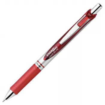 Pentel EnerGel Ανασυρόμενο Στυλό Gel - Μαύρο - Μπλε - Πράσινο - Κόκκινο - Πολύχρωμο - Ασημί - Πλαστικό - Λάστιχο - Πλατύ - Στρογγυλό
