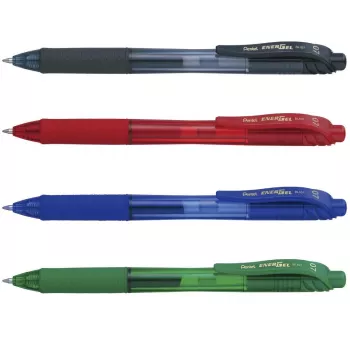 Pentel EnerGel BL107-4 Στυλό gel rollerball μικτό 0,35 mm μύτη βελόνας συσκευασία 4 τεμ.
