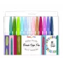 Pentel Brush Sign Pen Artist 12 Σετ Πινέλων Pastel SES15C-12