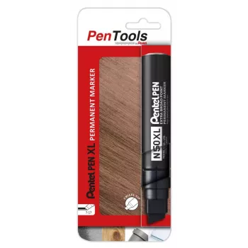 Pentel N50XL Μόνιμος Μαρκαδόρος με Μύτη Σφήνας Μαύρο Πάχος Γραμμής 17,0 mm Ανθεκτικό