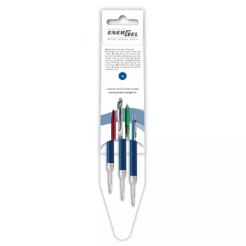 Pentel 3 Ανταλλακτικά Στυλό Gel EnerGel Μπλε 0,7 mm