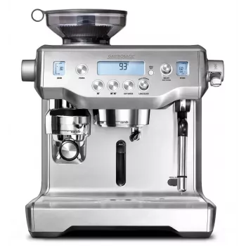 Gastroback 42640 Ημιαυτόματη Μηχανή Espresso με Μύλο, 1600 W, Ανοξείδωτο Ατσάλι