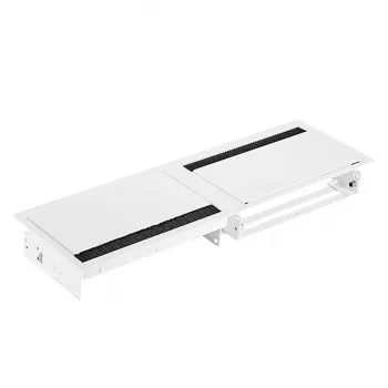 Bachmann CONI DUO Κοντό Εντοιχιζόμενο Πολύπριζο με 2 Πρίζες Schuko και 2 Θέσεις Module, Μαύρο