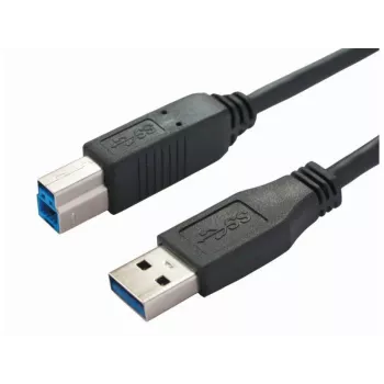 Bachmann 917.1203 Καλώδιο USB 3.2 Gen 1 - USB A σε USB B - 3 m - Μαύρο