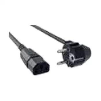 Bachmann H05VV-F 3G1.5 Καλώδιο Ρεύματος CEE 7/7 σε C13, 1,5 m, Μαύρο