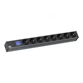 Bachmann BN0500 19 inch 1U 8x Schuko PDU 2m Βύσμα Schuko 230V 16A