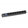 Bachmann BN0500 19 inch 1U 8x Schuko PDU 2m Βύσμα Schuko 230V 16A