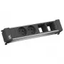 Bachmann Power Frame 916.047 Πολύπριζο Γραφείου 2x Τύπου E (FR/UTE) Ασημί