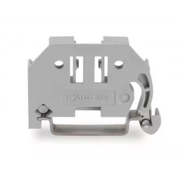WAGO 249-116 Τερματικός αναστολέας χωρίς βίδες, 6 mm, για ράγα DIN 35 x 15, Γκρι