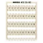 WAGO 209-502 Λωρίδα σήμανσης - Λευκή - Διάστημα 5 mm - 10 δείκτες