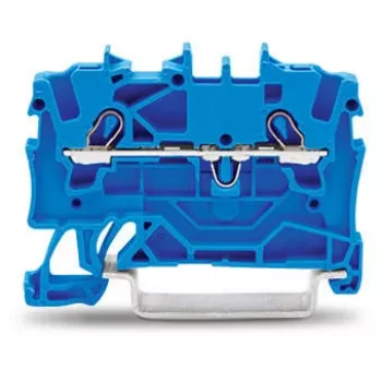 WAGO 2001-1204 Μπλοκ κλέμας Push-in CAGE CLAMP 4 αγωγών, γκρι, 500V, 24A, 0,25-2,5 mm², τοποθέτηση σε ράγα DIN