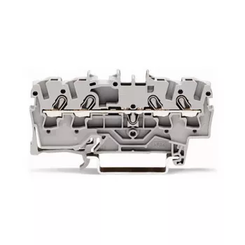 WAGO 2002-1401 Κλέμα διέλευσης, 4 αγωγών, 2,5 mm², Push-in CAGE CLAMP, 800 V, γκρι