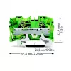 WAGO 2006-1207 Κλέμα γείωσης 2 αγωγών, 6 mm²