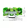 WAGO 2006-1307 Κλέμα γείωσης 3 αγωγών, 6 mm²