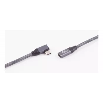 ShiverPeaks Καλώδιο επέκτασης USB 3.2 90° γωνιακό Βύσμα Type-A σε υποδοχή 0,25 m Μαύρο