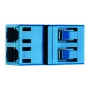 Telegärtner J08071A0048 Σύνδεσμος οπτικών ινών LC Duplex OM4 Multimode, μωβ, κεραμικό ferrule, 1 τεμ.