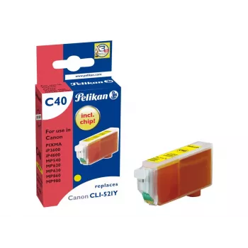 Pelikan Συμβατό δοχείο μελανιού για Canon CLI-521Y κίτρινο