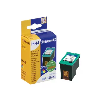 Pelikan Ανακατασκευασμένο δοχείο μελανιού για HP 343 (CB338EE) - τρίχρωμο