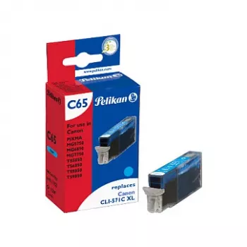 Pelikan Συμβατό δοχείο μελανιού για Canon CLI-571C XL κυανό High Yield 11ml