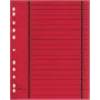 WEKRE 50 Trennblätter, A4, 190 g/m2, κόκκινα (951030850IF)
