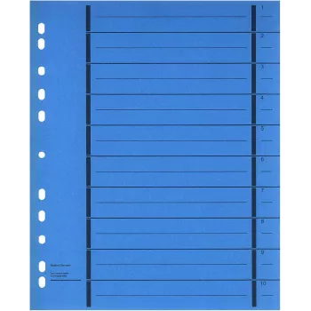 WEKRE 50 Trennblätter, A4, 190 g/m2, μπλε (951040850IF)