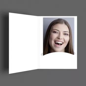 DAIBER Profi-Line Foto-Passepartout-Mappen λευκά συσκευασία 100 τεμ. για φωτογραφίες έως 4,5x6 cm