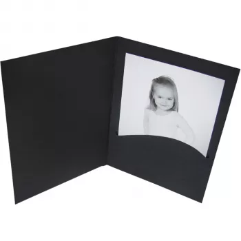 DAIBER Profi-Line Portrait Folders 13x18 μαύρα - συσκευασία 100 τεμ.