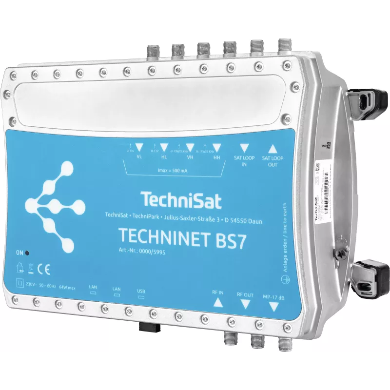TechniSat TechniNet BS7 Ψηφιακός Συμπαγής Σταθμός Κεφαλής 16 Θέσεων DVB-S(2) / DVB-C (0000/5995)