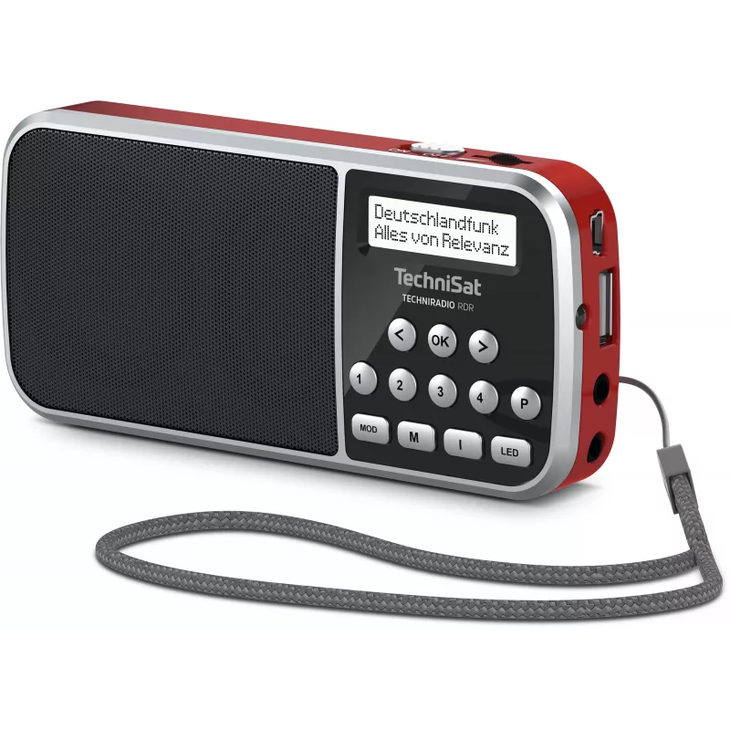 TechniSat TechniRadio RDR DAB+ FM φορητό ραδιόφωνο κόκκινο