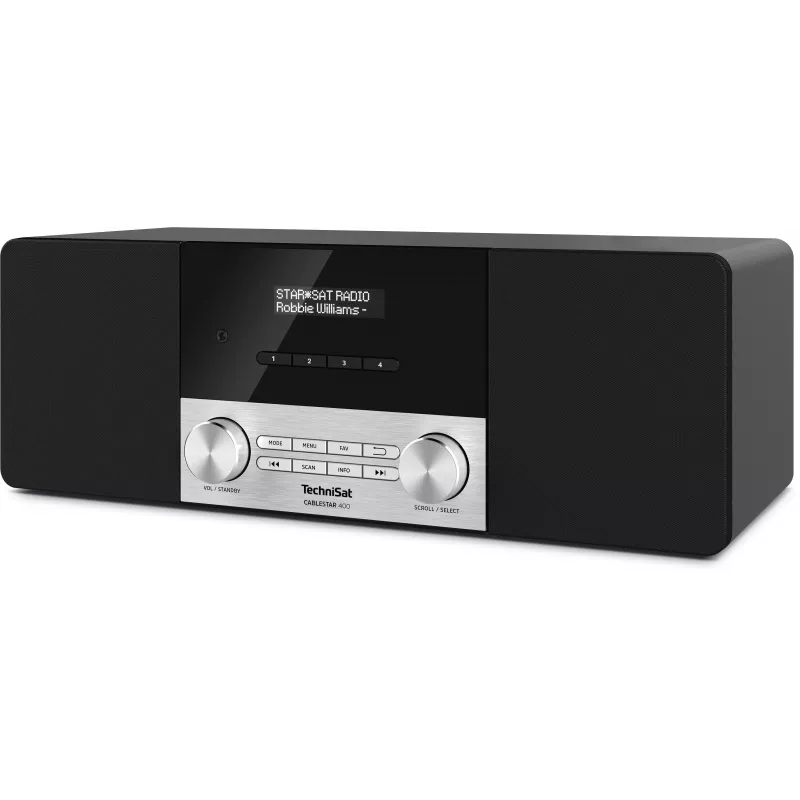 TechniSat CABLESTAR 400 DAB+ ραδιόφωνο με Bluetooth, 2 x 10 W, μαύρο