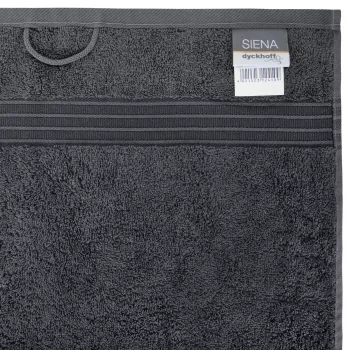 Dyckhoff Siena Πετσέτα ντους ανθρακί 70 x 140 cm