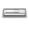 Kindermann CablePort standard² κουτί πίνακα σύνδεσης γραφείου 6 θέσεων ασημί