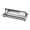Kindermann CablePort standard² κουτί πίνακα σύνδεσης γραφείου 6 θέσεων ασημί