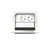 Kindermann CablePort standard² χωνευτό κουτί 2 θέσεων για πρίζα, μαύρο