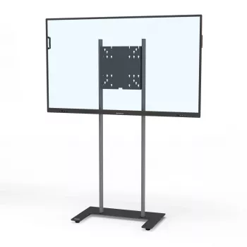 Kindermann Premium DS Racer Βάση δαπέδου για οθόνη LCD έως 70 ίντσες - ανοδιωμένο αλουμίνιο - Μαύρο, Ασημί μεταλλικό