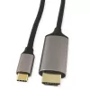 KINDERMANN Καλώδιο προσαρμογέα USB-C σε HDMI, 5 m, Μαύρο (WLZ-4423 L=5m)