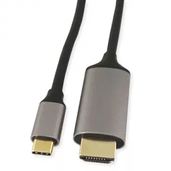 KINDERMANN Καλώδιο προσαρμογέα USB-C σε HDMI, 5 m, Μαύρο (WLZ-4423 L=5m)